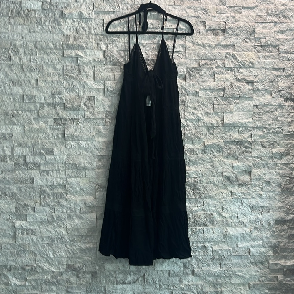 Free People Black Maxi Top Sz-S - Picture 8 of 15